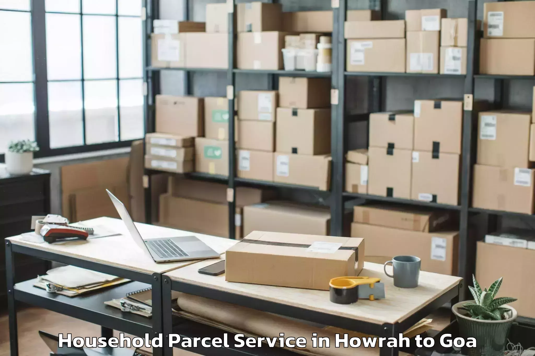 Book Your Howrah to Benaulim Household Parcel Today